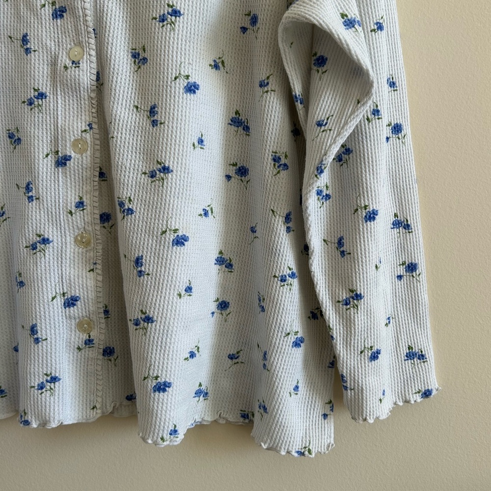Delicates Waffle Knit PJ Top - Picture 5 of 6